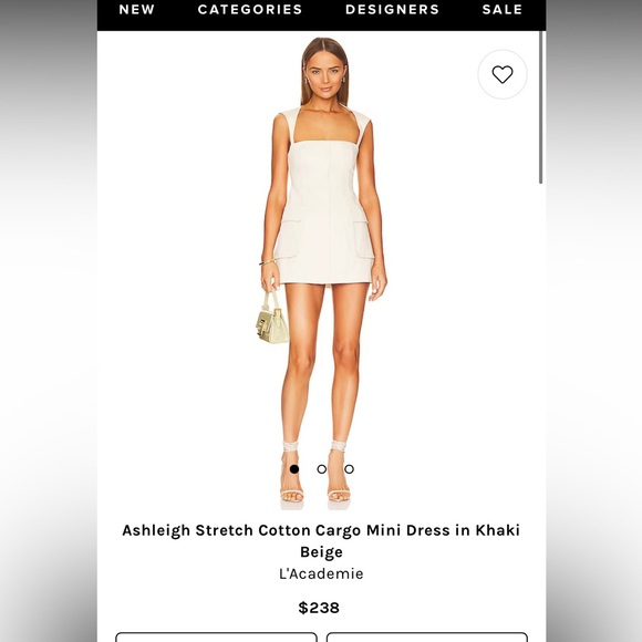 ashleigh stretch cotton cargo mini dress l'academie L'Academie by Marianna Ashleigh Stretch Cotton Cargo Mini Dress in Olive Green